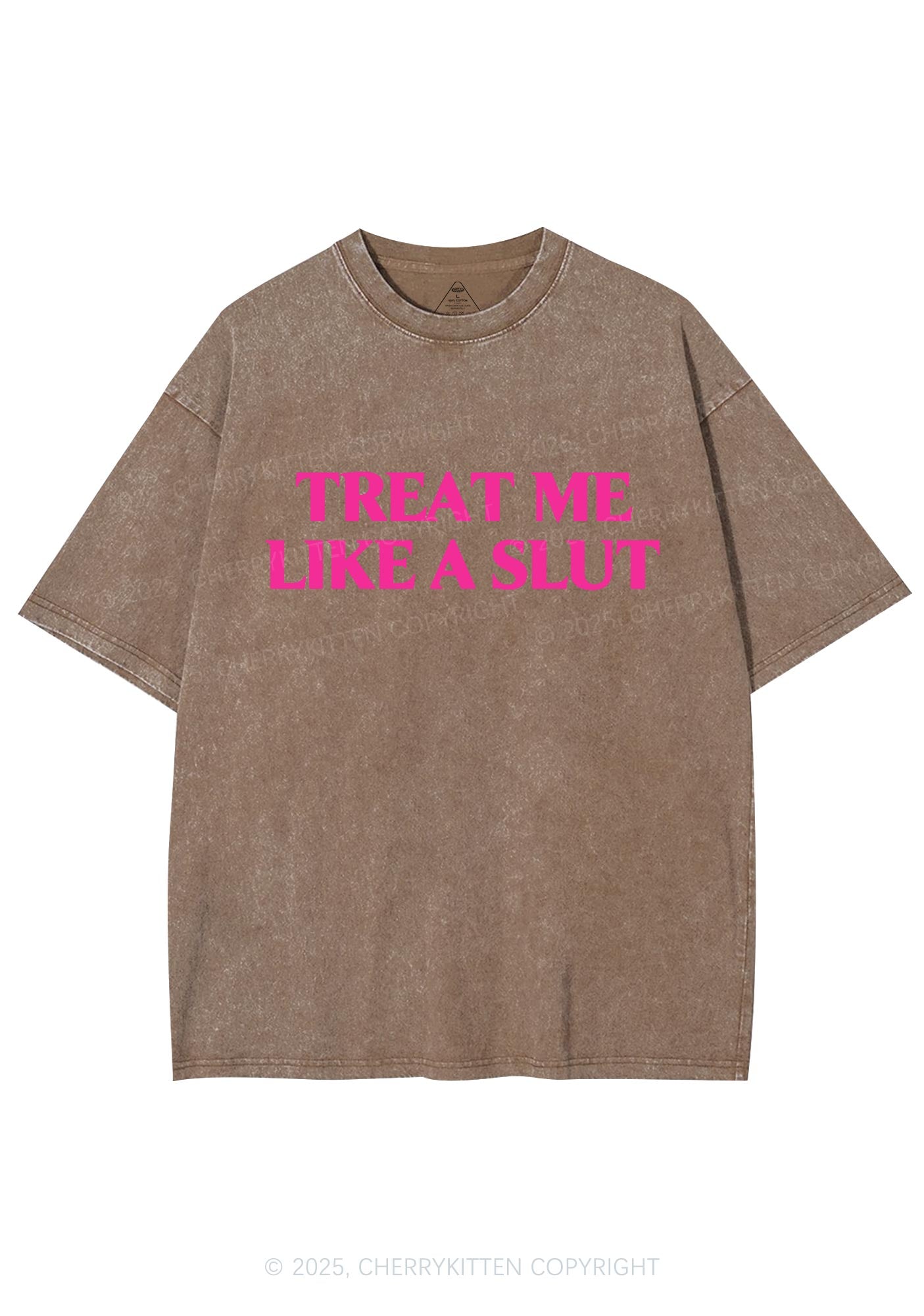 Treat Me Like A Slxt Y2K Washed Tee Cherrykitten