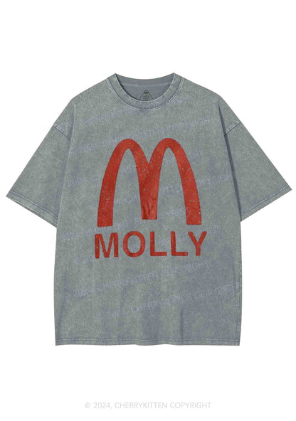 Red Molly Y2K Washed Tee Cherrykitten