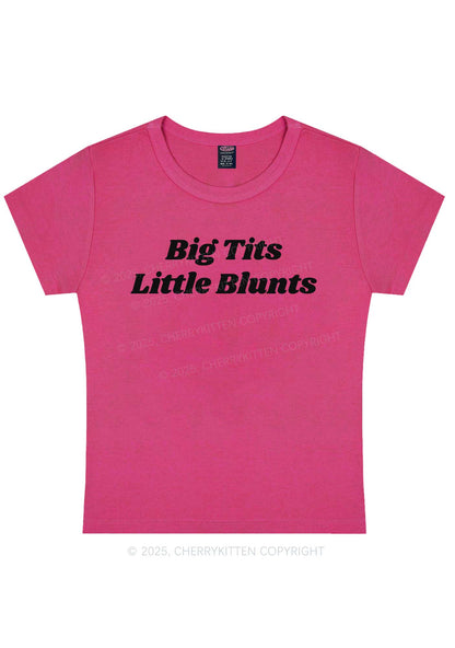 Big Txts Little Blunts Y2K Baby Tee Cherrykitten