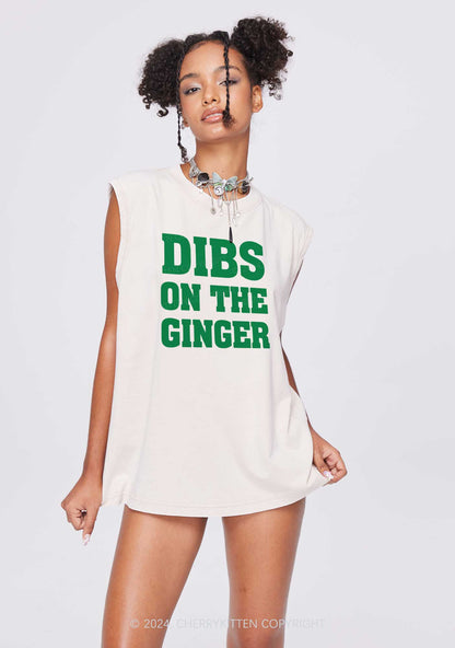 Dibs On The Ginger St Patricks Y2K Washed Tank Cherrykitten