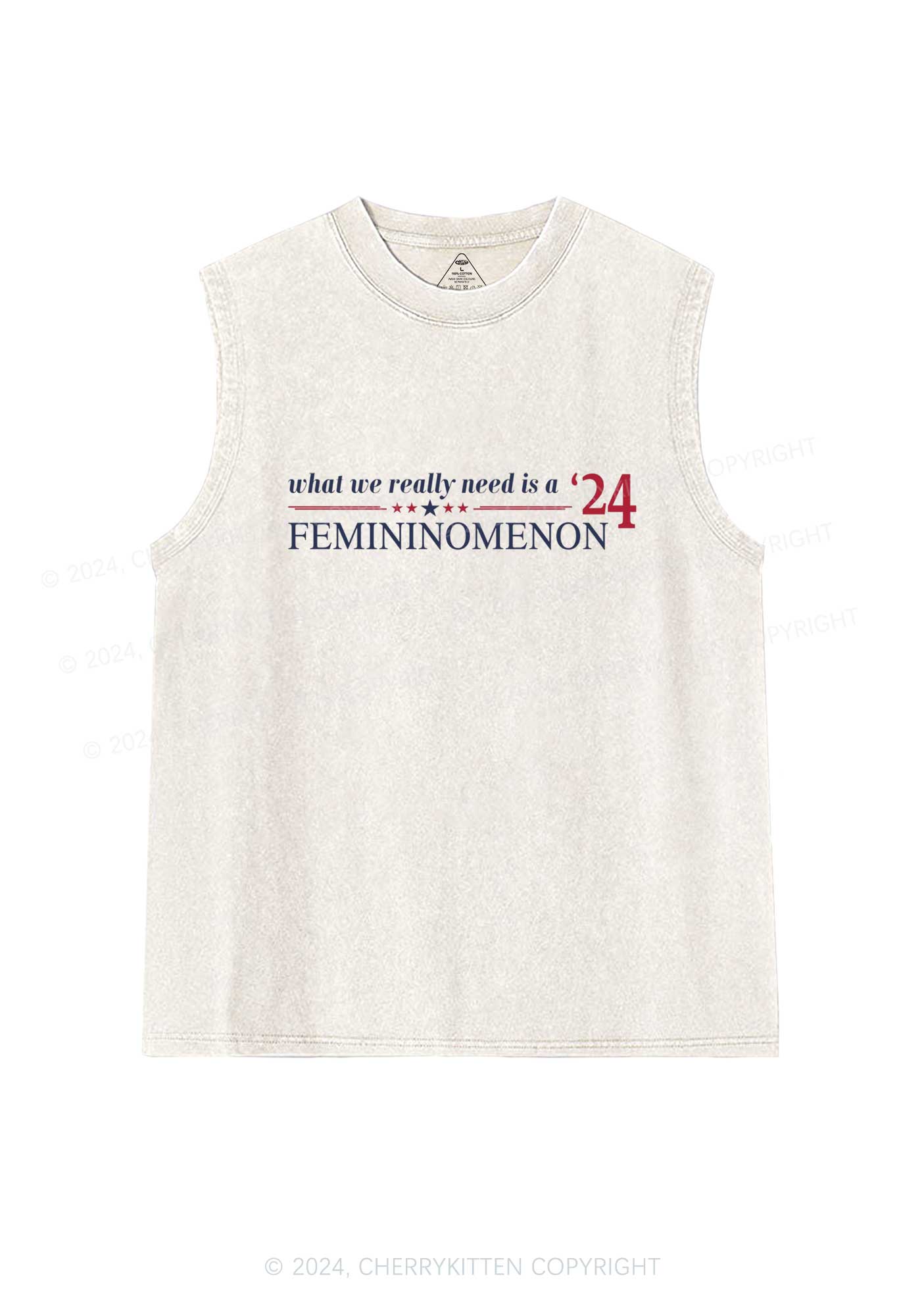 We Need Femininomenon Y2K Washed Tank Cherrykitten