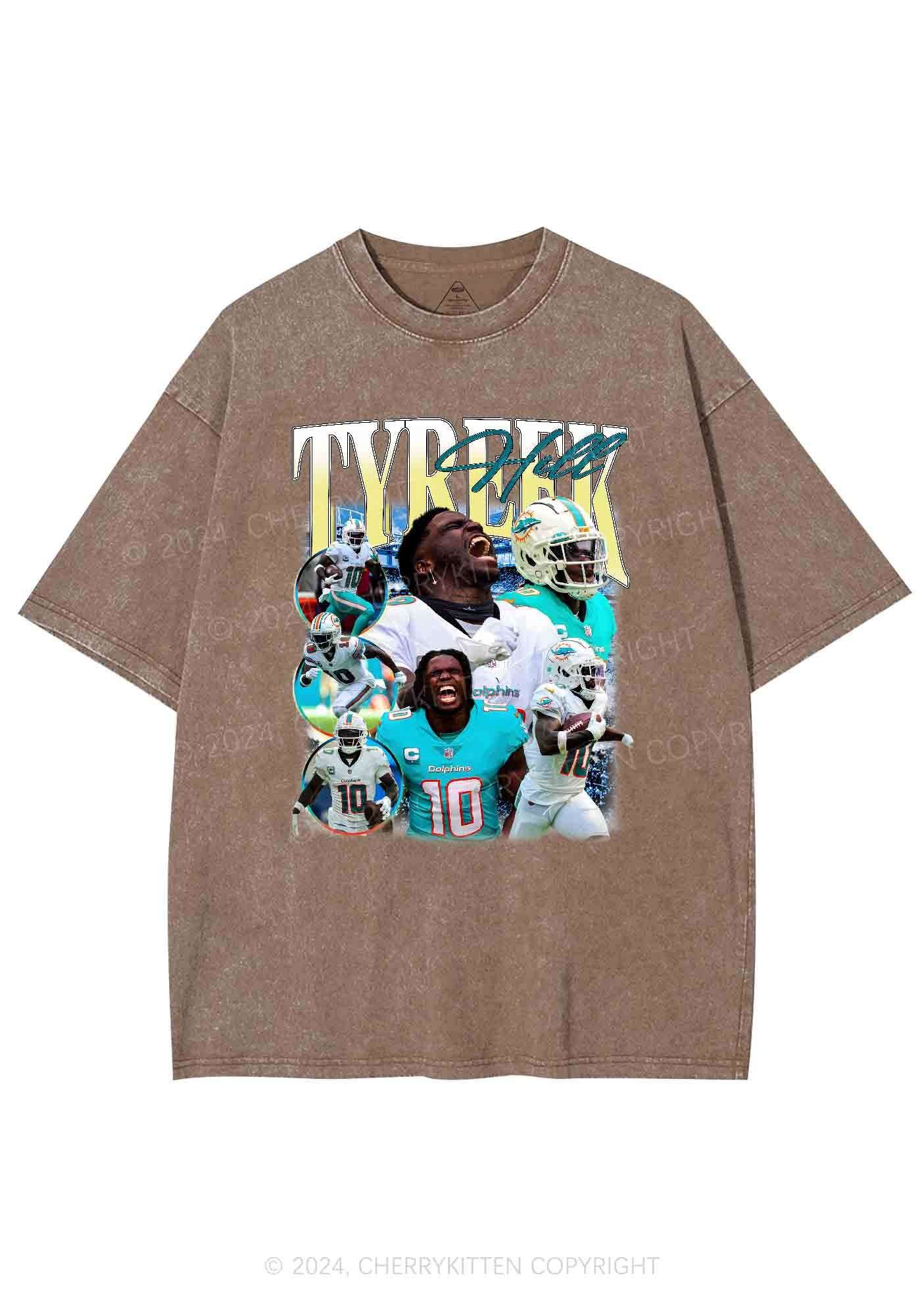 Yellow Hill Y2K Super Bowl Washed Tee Cherrykitten