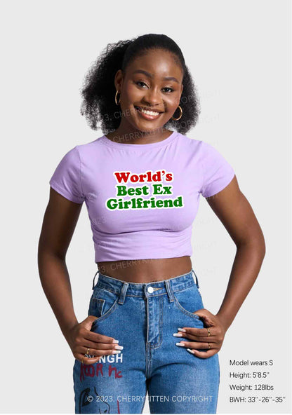 Best Ex Girlfriend Christmas Y2K Baby Tee Cherrykitten