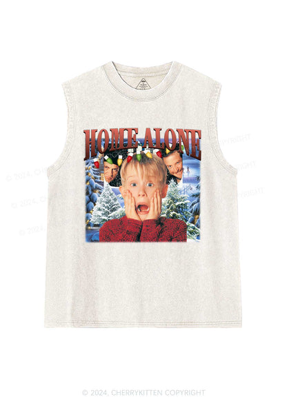 Christmas Home Alone Boy Y2K Washed Tank Cherrykitten