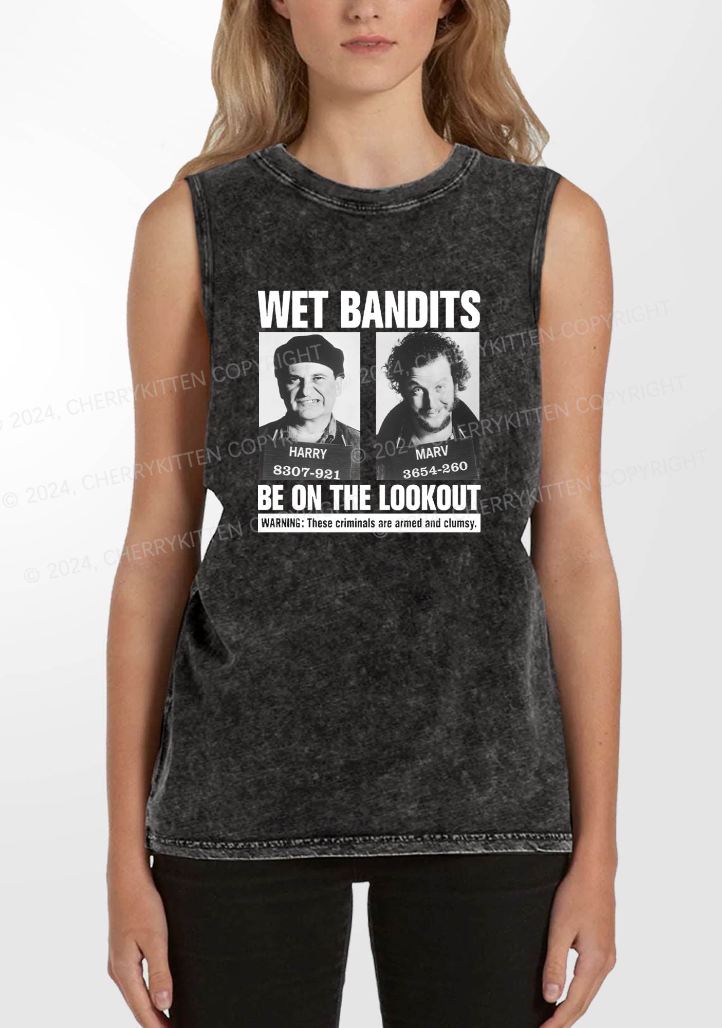 Christmas Wet Bandits Y2K Washed Tank Cherrykitten