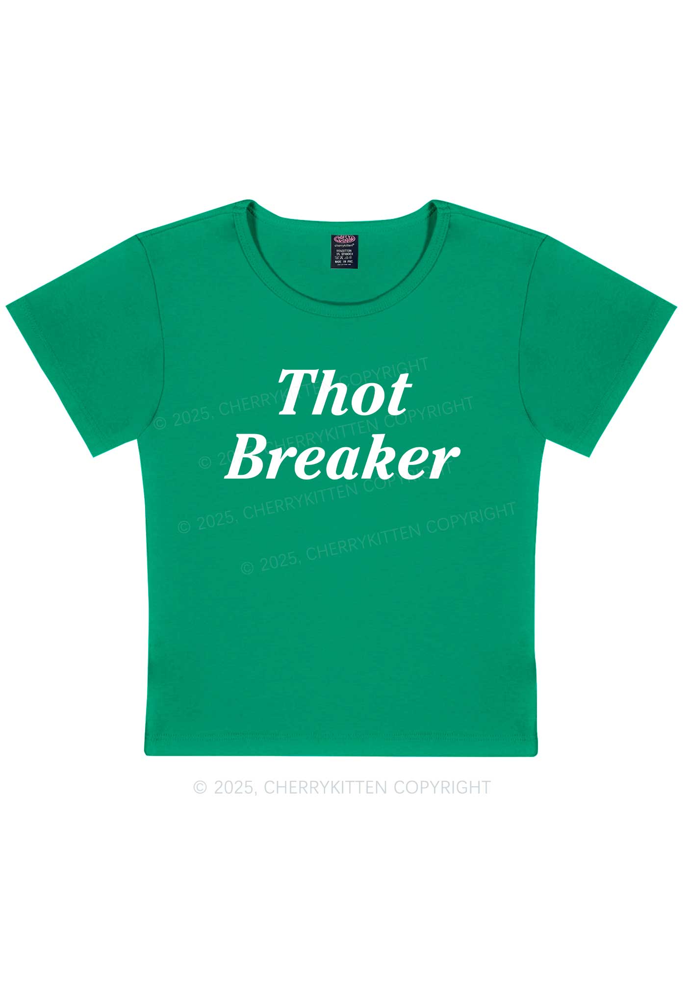 Thot Breaker Y2K Baby Tee Cherrykitten