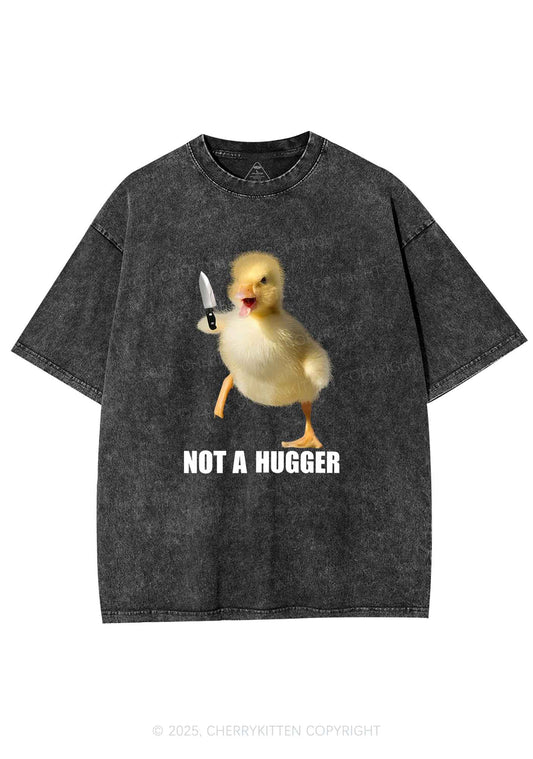 Not A Hugger Y2K Washed Tee Cherrykitten