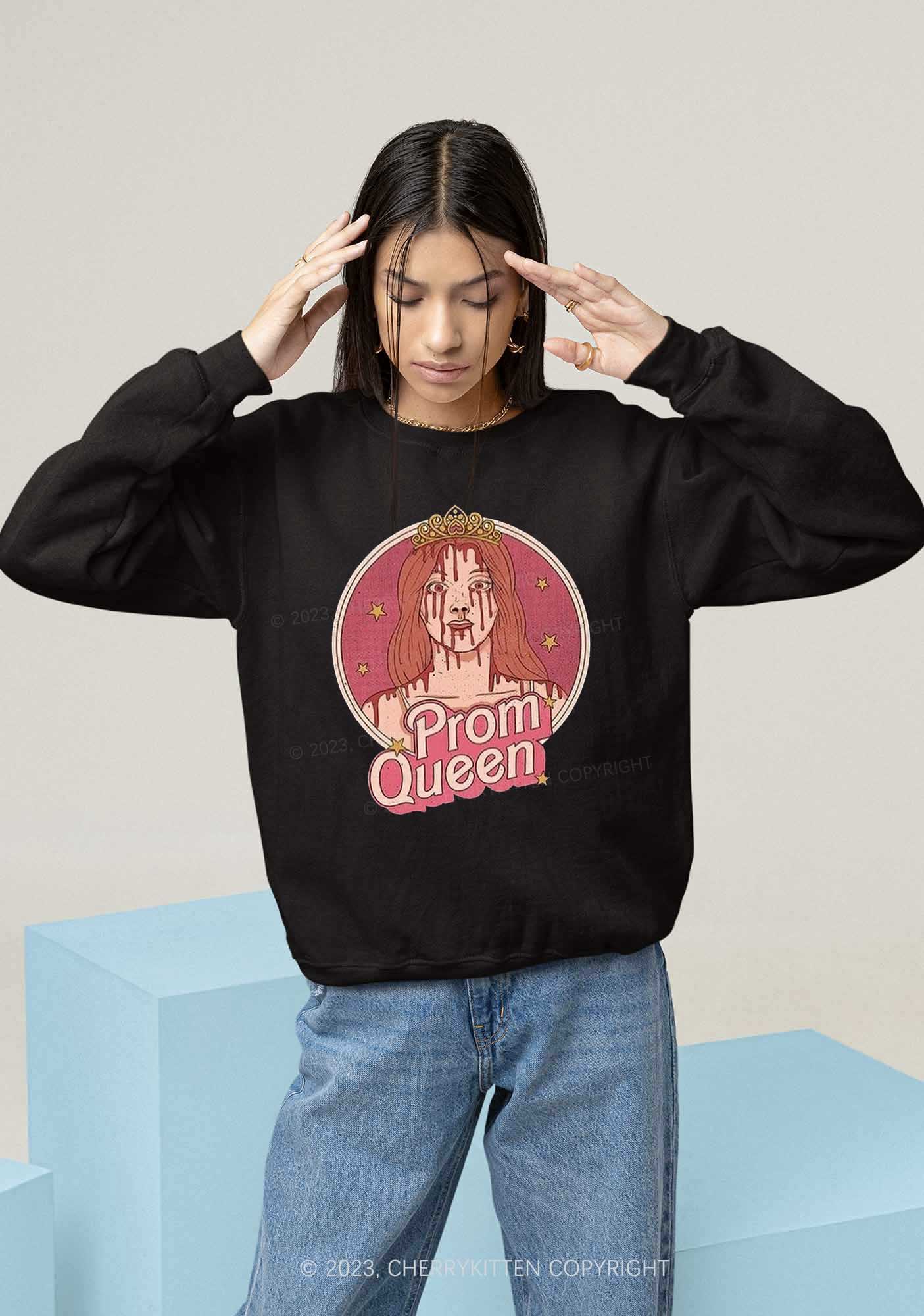 Bloodstain Prom Queen Y2K Sweatshirt Cherrykitten