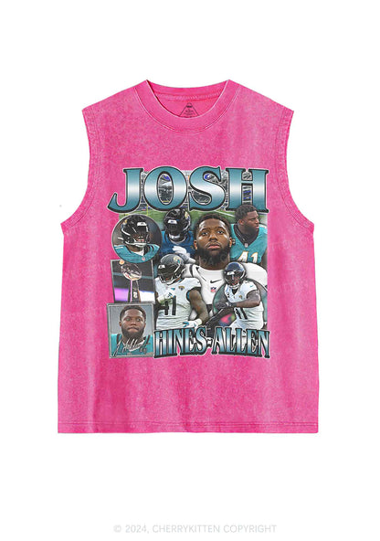 Green Josh Y2K Super Bowl Washed Tank Cherrykitten