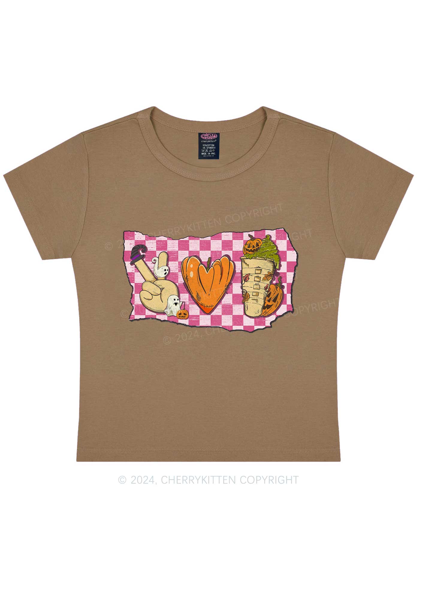 Halloween Pumpkin Juice Y2K Baby Tee Cherrykitten