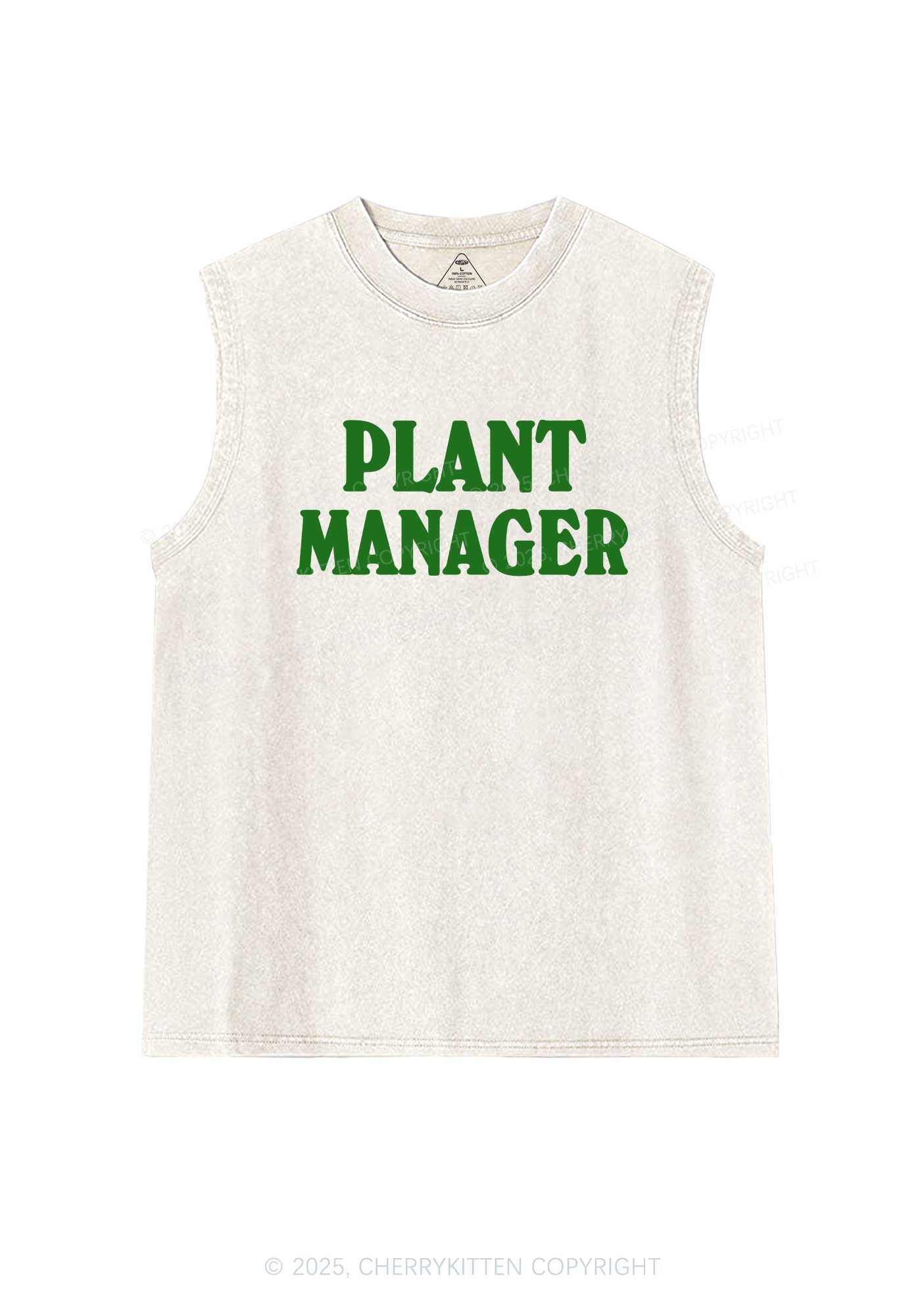 Plant Manager Y2K Washed Tank Cherrykitten