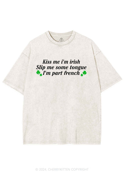 Im Part French St Patricks Y2K Washed Tee Cherrykitten