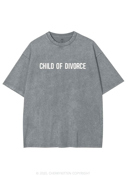 Child Of Divorce Y2K Washed Tee Cherrykitten