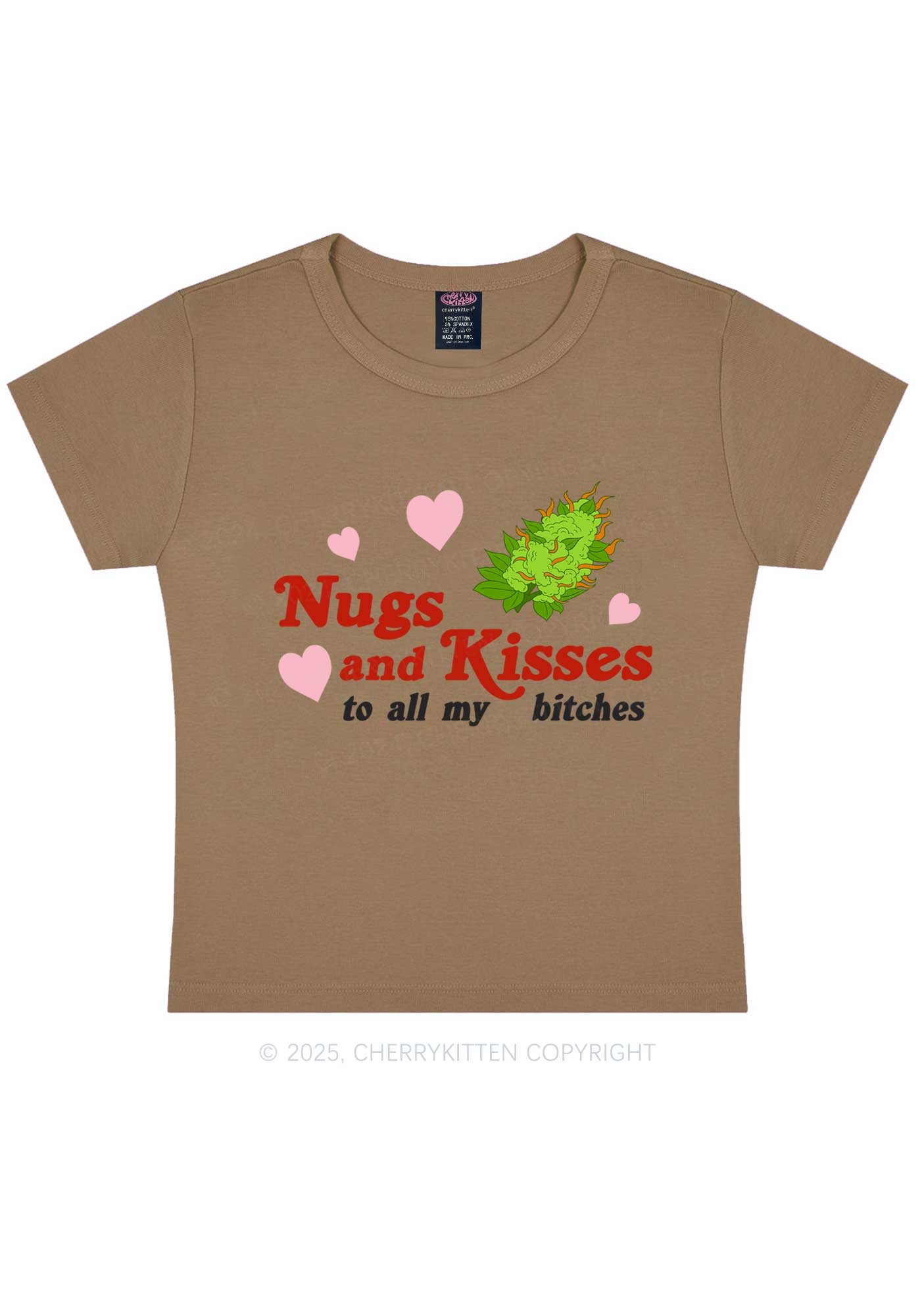 Nxgs And Kisses Y2K Baby Tee Cherrykitten