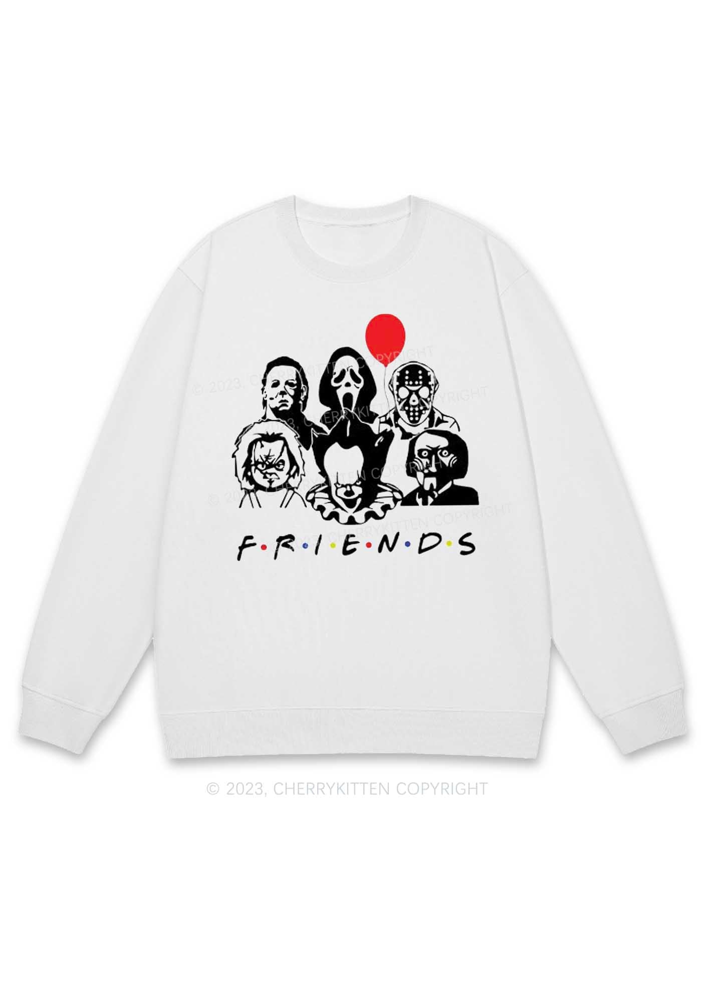 Horror Friends Halloween Y2K Sweatshirt Cherrykitten