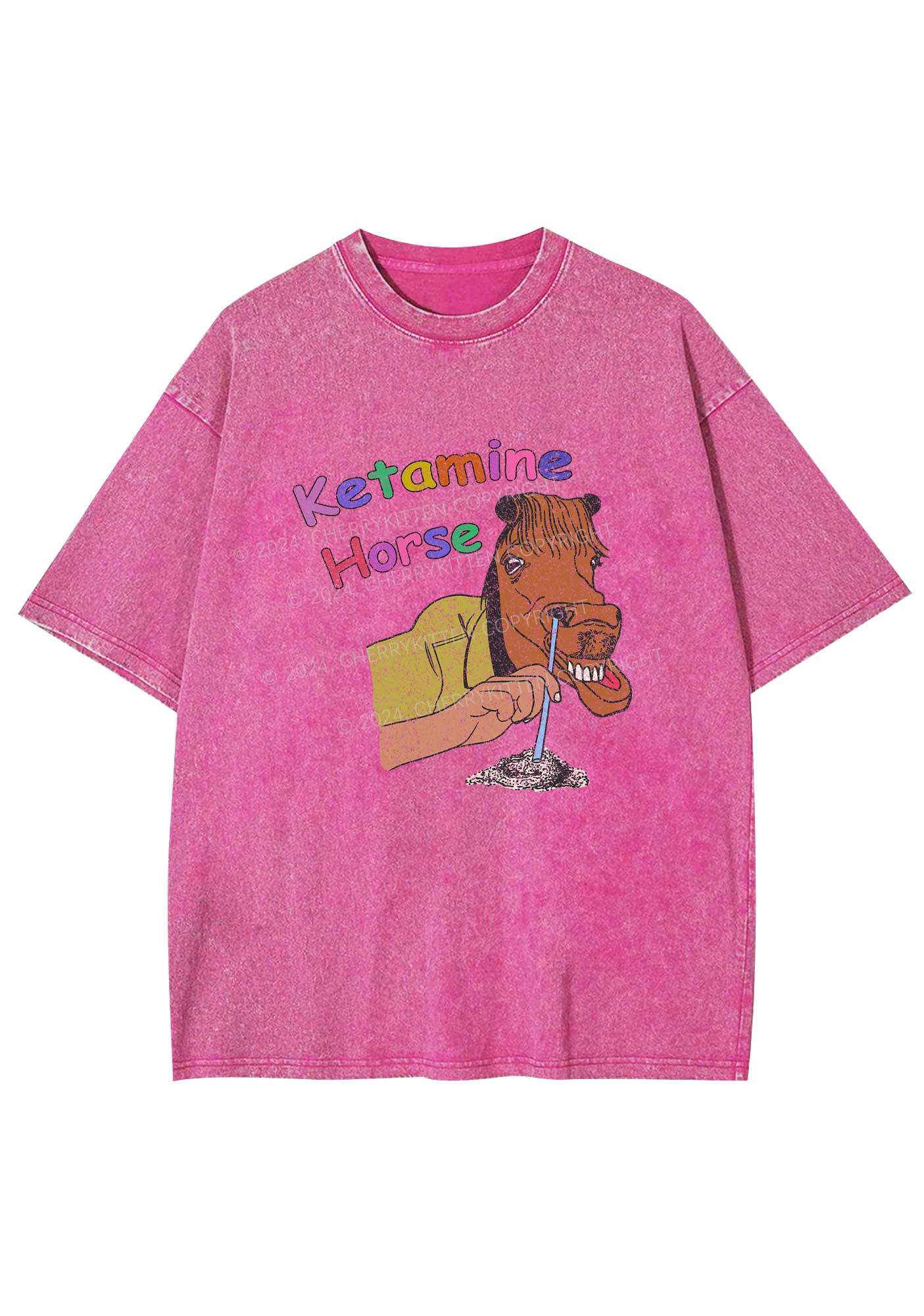 K Horse Y2K Washed Tee Cherrykitten