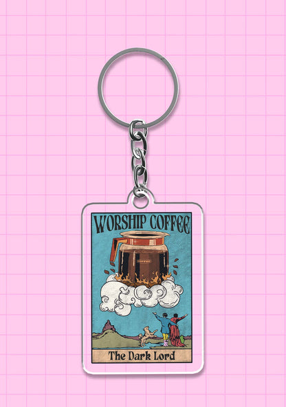 Worship Coffee 1Pc Y2K Keychain Cherrykitten