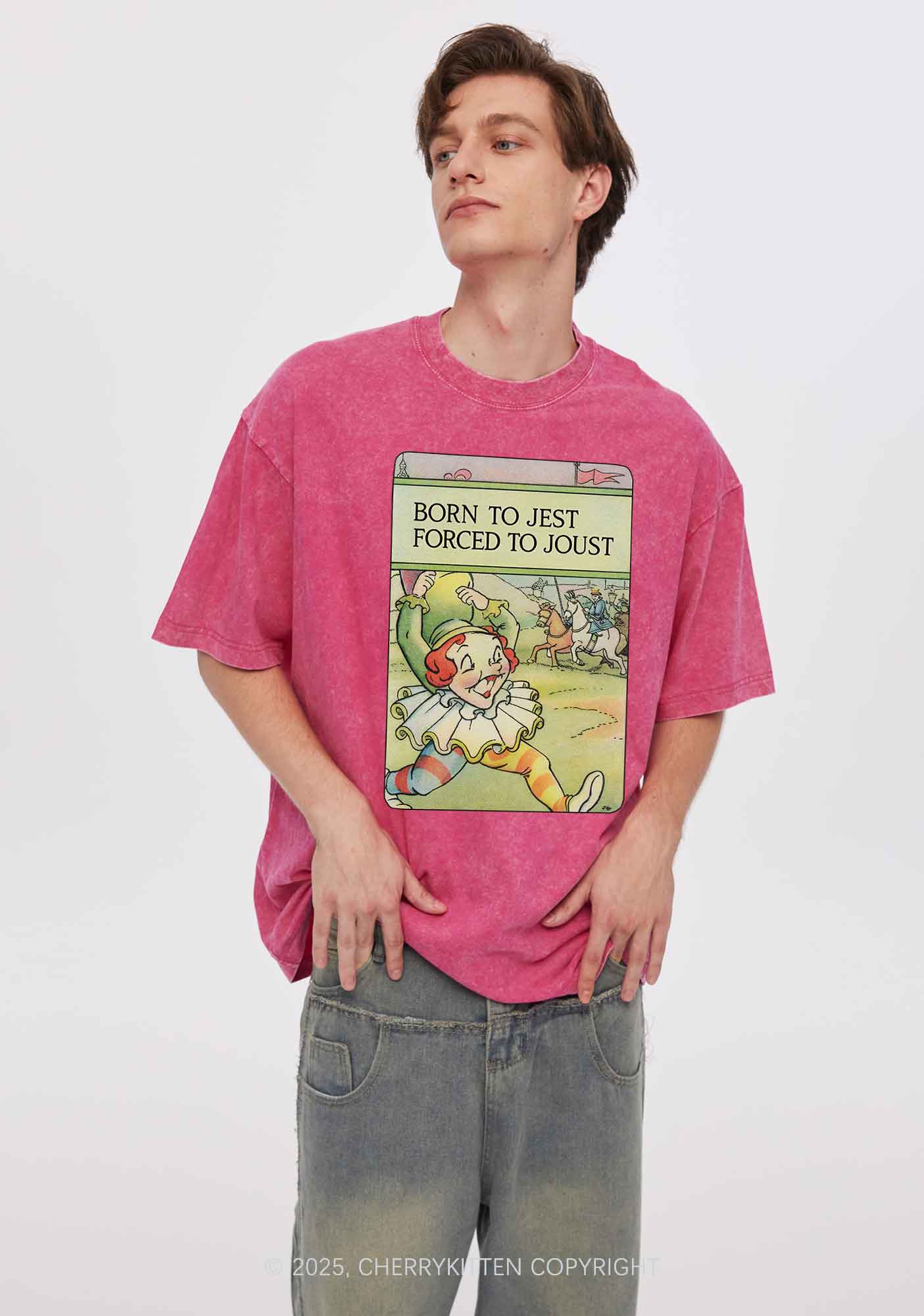 Born To Jest Y2K Washed Tee Cherrykitten