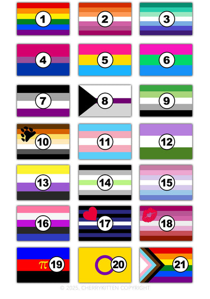 Custom Pride Flag Y2K Baby Tee Cherrykitten