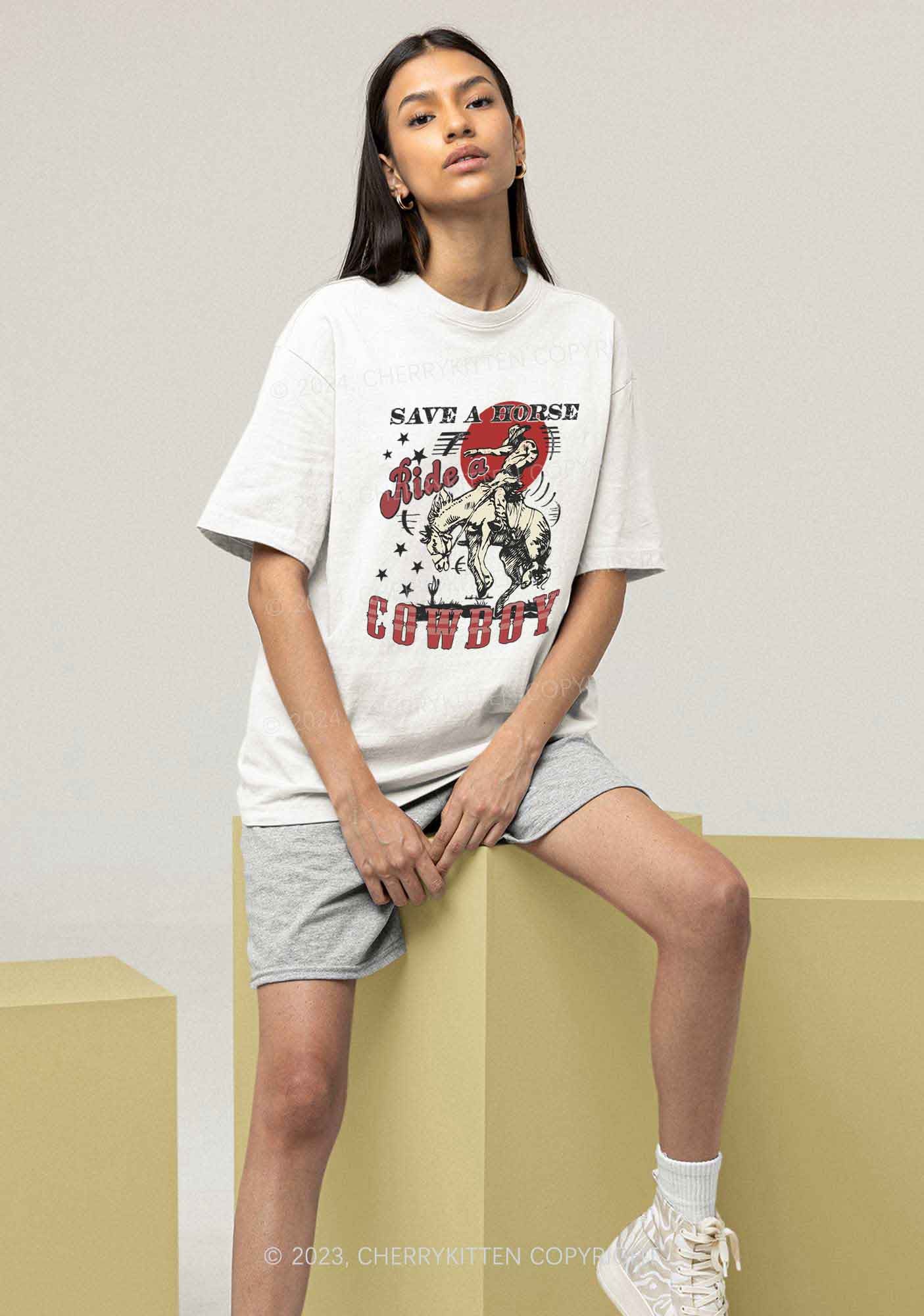 Ride A Cowboy Y2K Chunky Shirt Cherrykitten