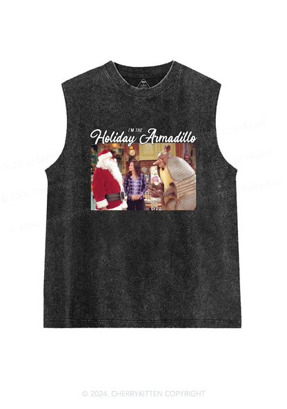 Christmas Holiday Y2K Washed Tank Cherrykitten