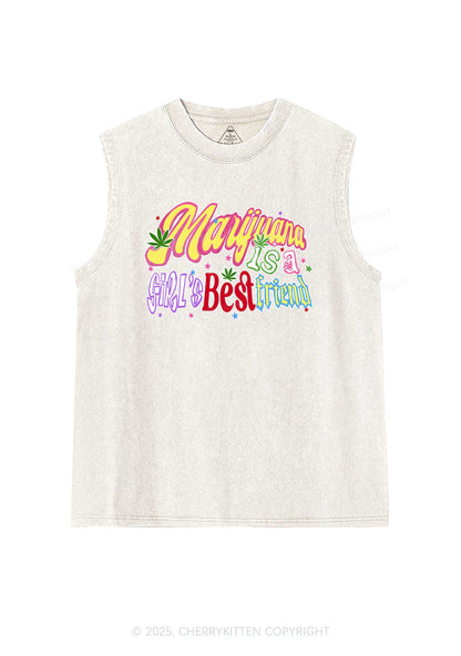 Girls Best Friend Y2K Washed Tank Cherrykitten