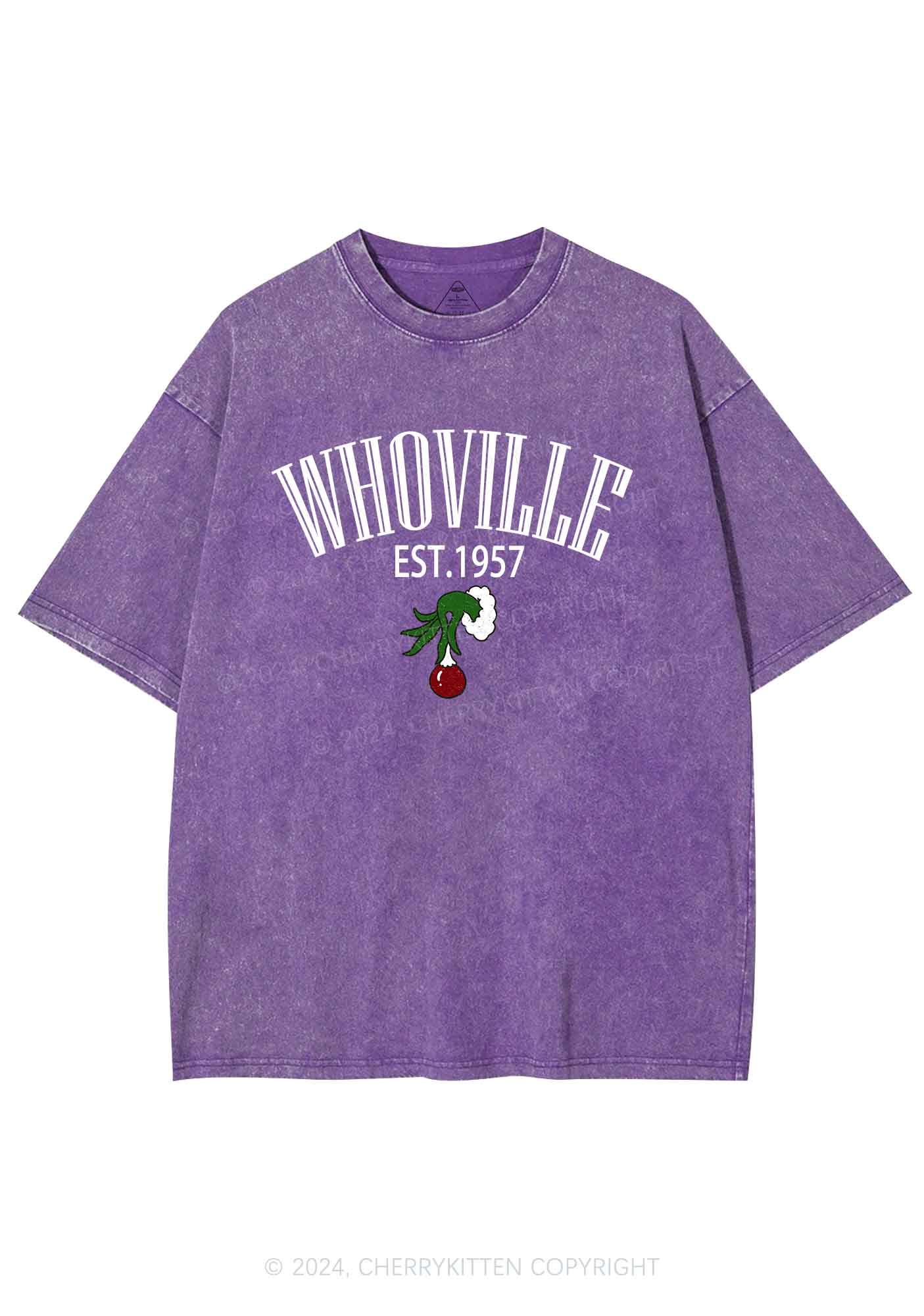 Christmas Whoville Y2K Washed Tee Cherrykitten