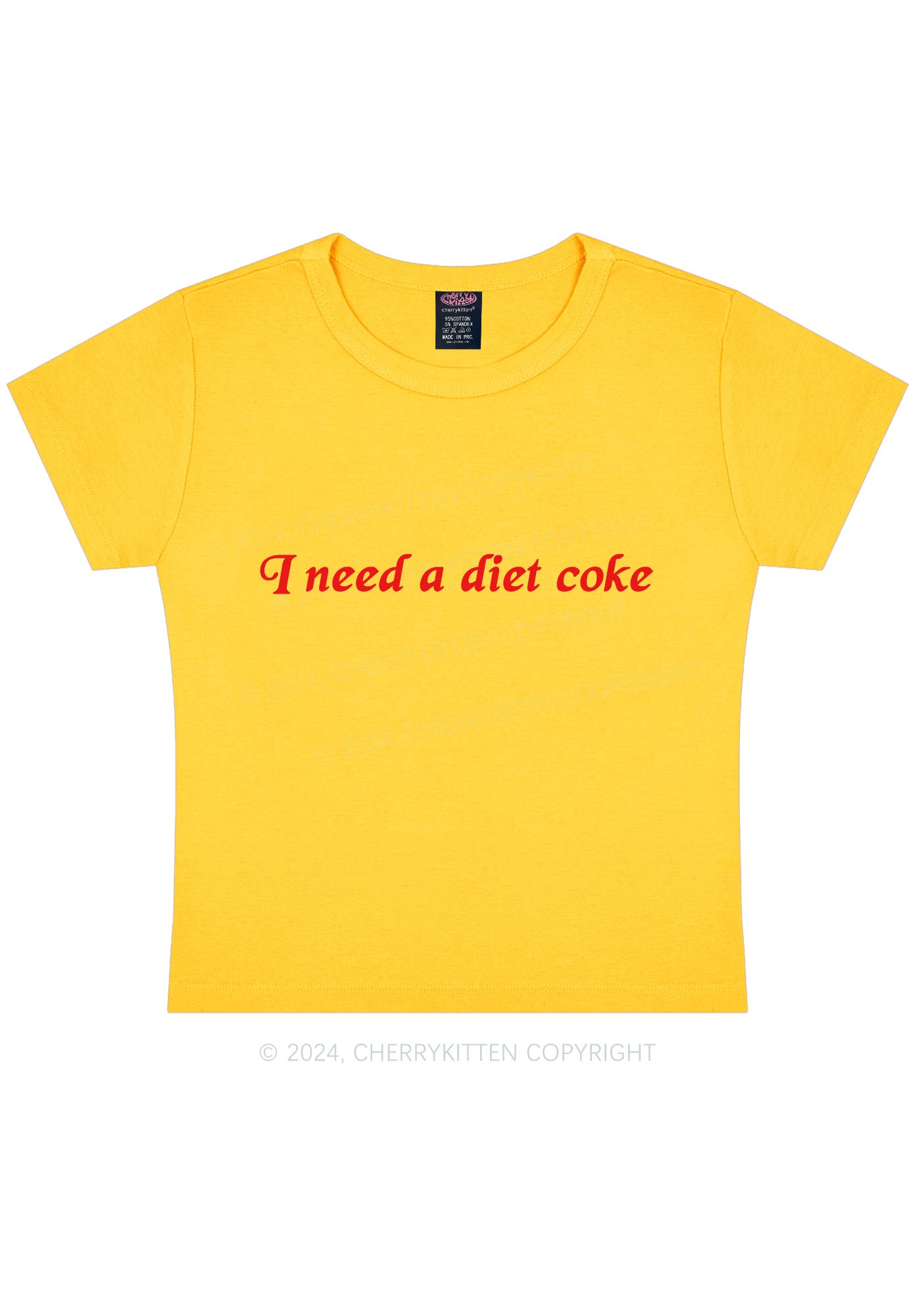 Diet Coke Y2K Baby Tee Cherrykitten