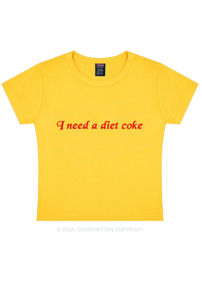 Diet Coke Y2K Baby Tee Cherrykitten