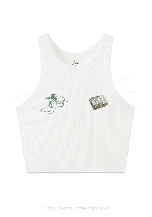 Cupid Cash Y2K Valentine's Day Crop Tank Top Cherrykitten