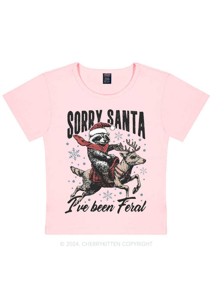 Christmas Sorry Santa Y2K Baby Tee Cherrykitten