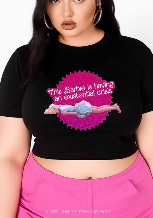 Curvy Existential Crisis Y2K Baby Tee Cherrykitten