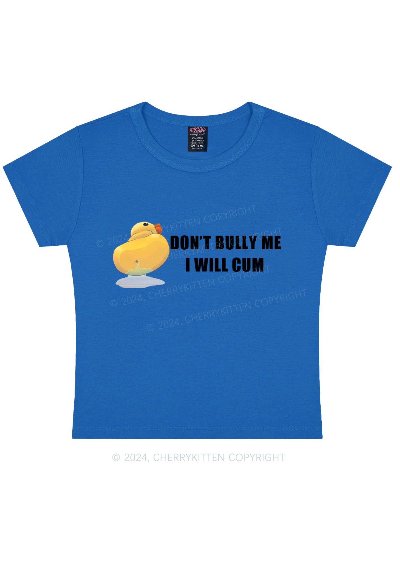 Don't Bully Duck Y2K Baby Tee Cherrykitten