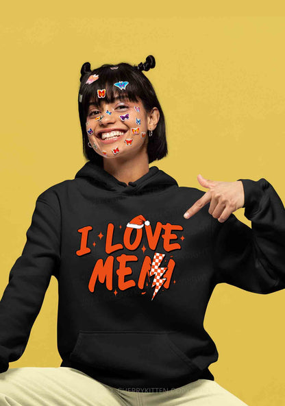 Love Me Not Men Christmas Y2K Hoodie Cherrykitten