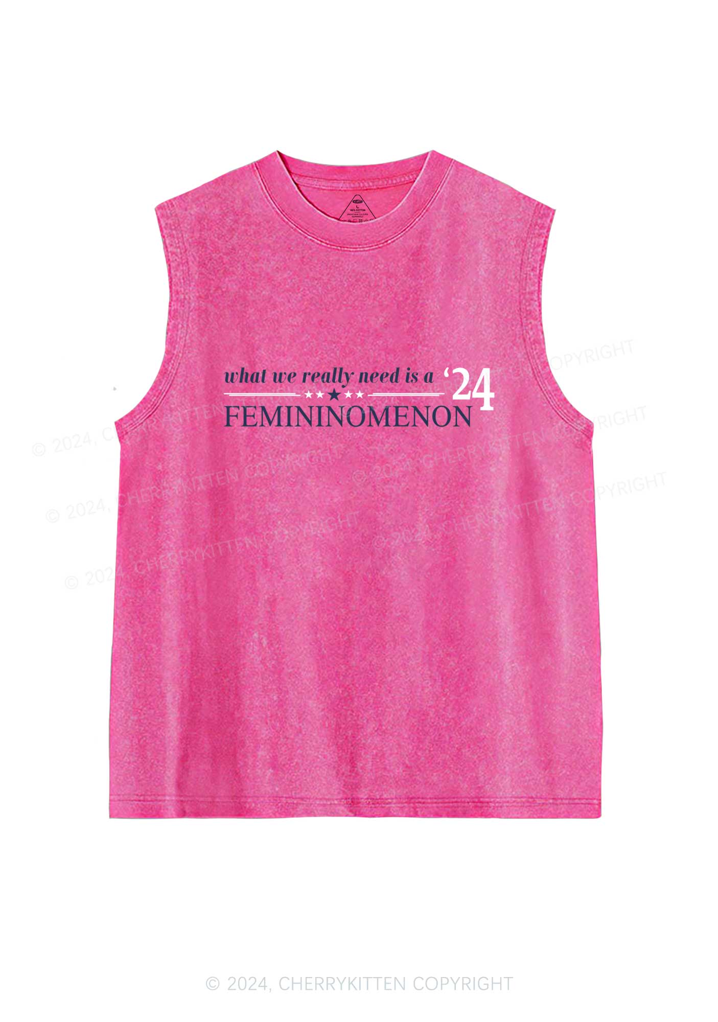 We Need Femininomenon Y2K Washed Tank Cherrykitten