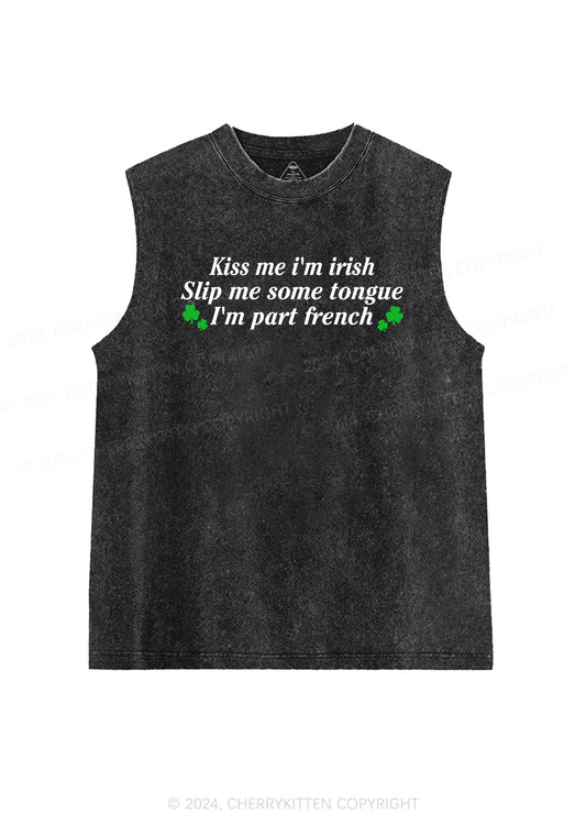 Im Part French St Patricks Y2K Washed Tank Cherrykitten