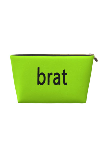 Green Brat Y2K Leather Makeup Bag Cherrykitten