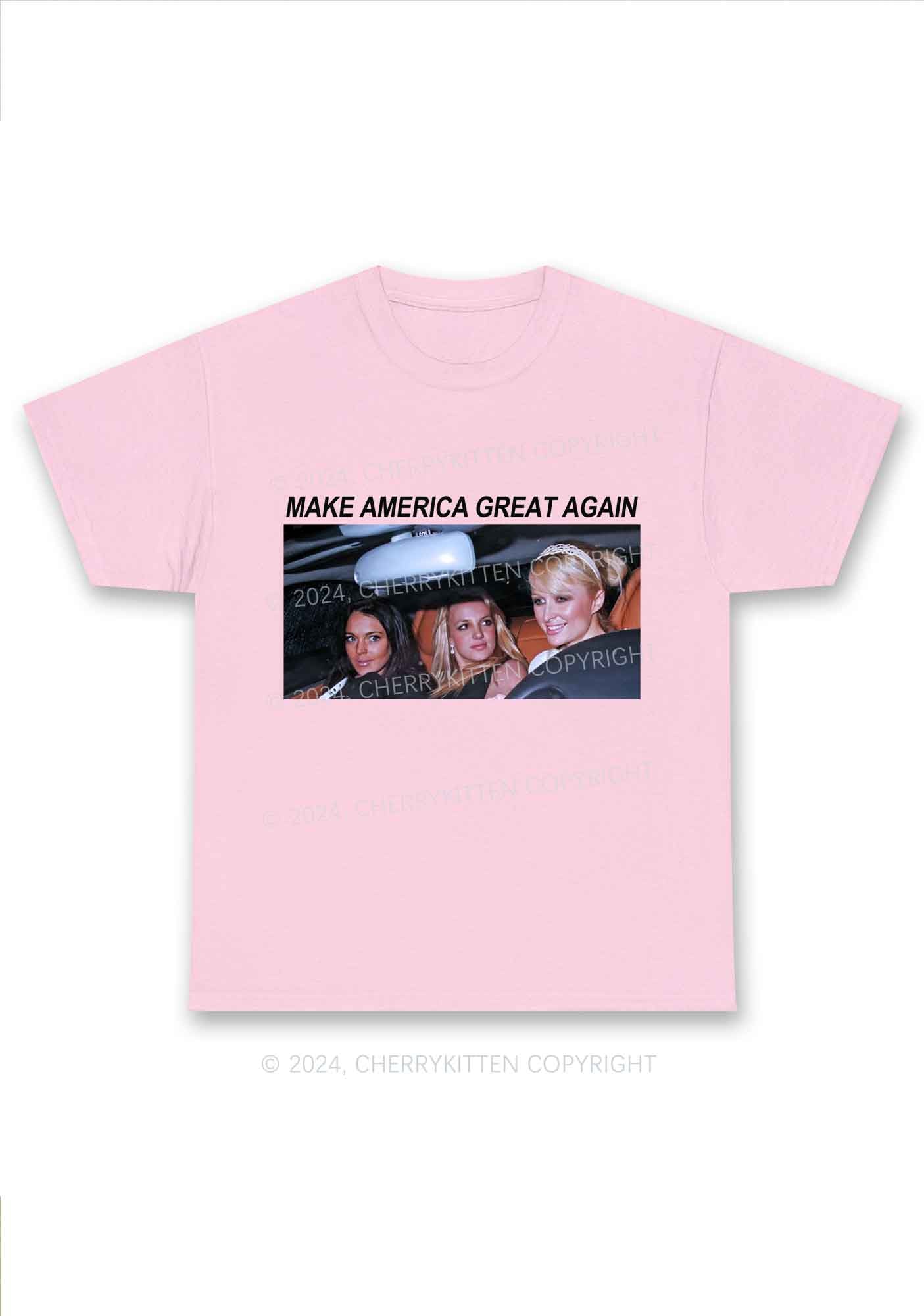 Make America Great Again Y2K Chunky Shirt Cherrykitten