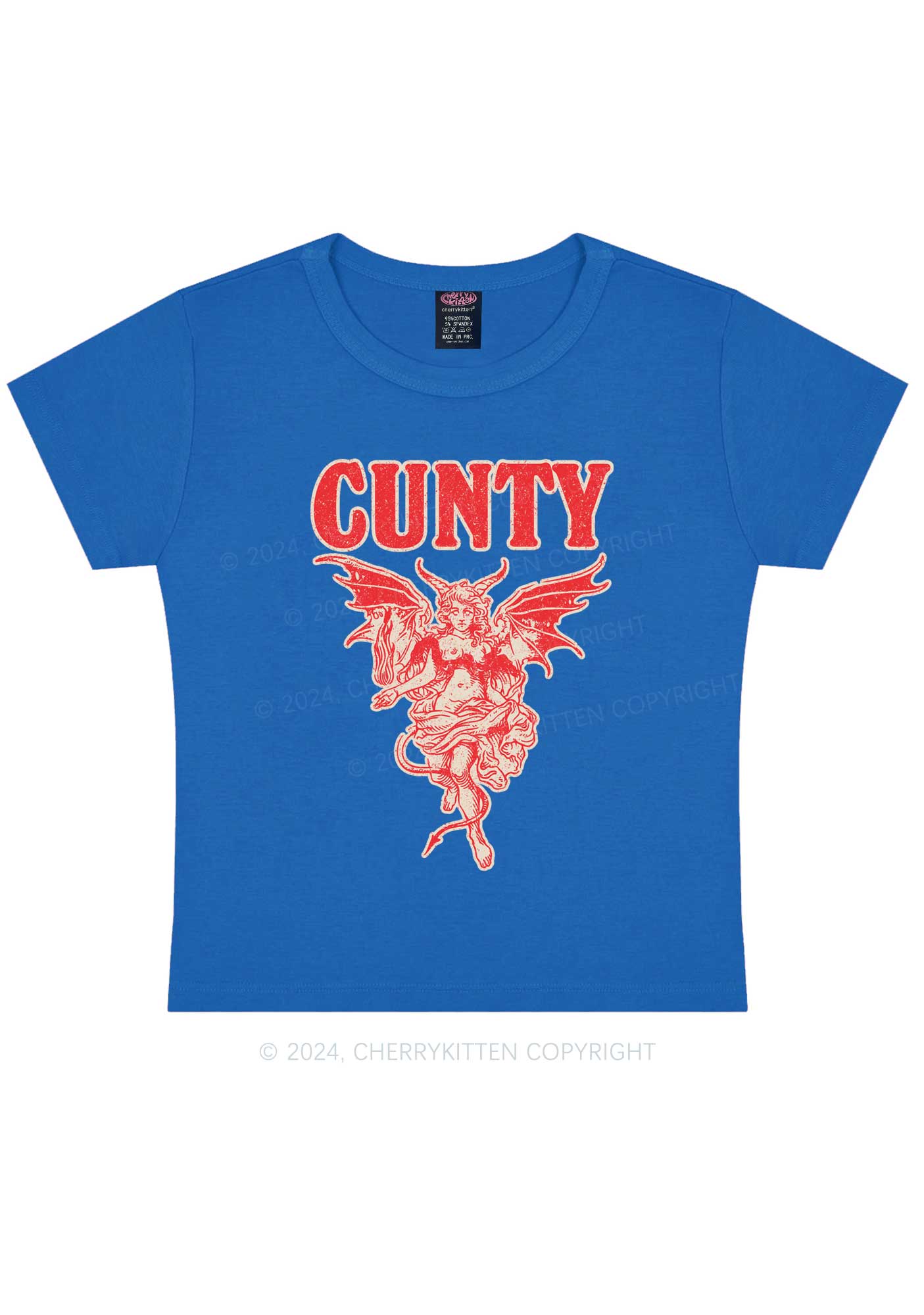 Cunty Satan Y2K Baby Tee Cherrykitten