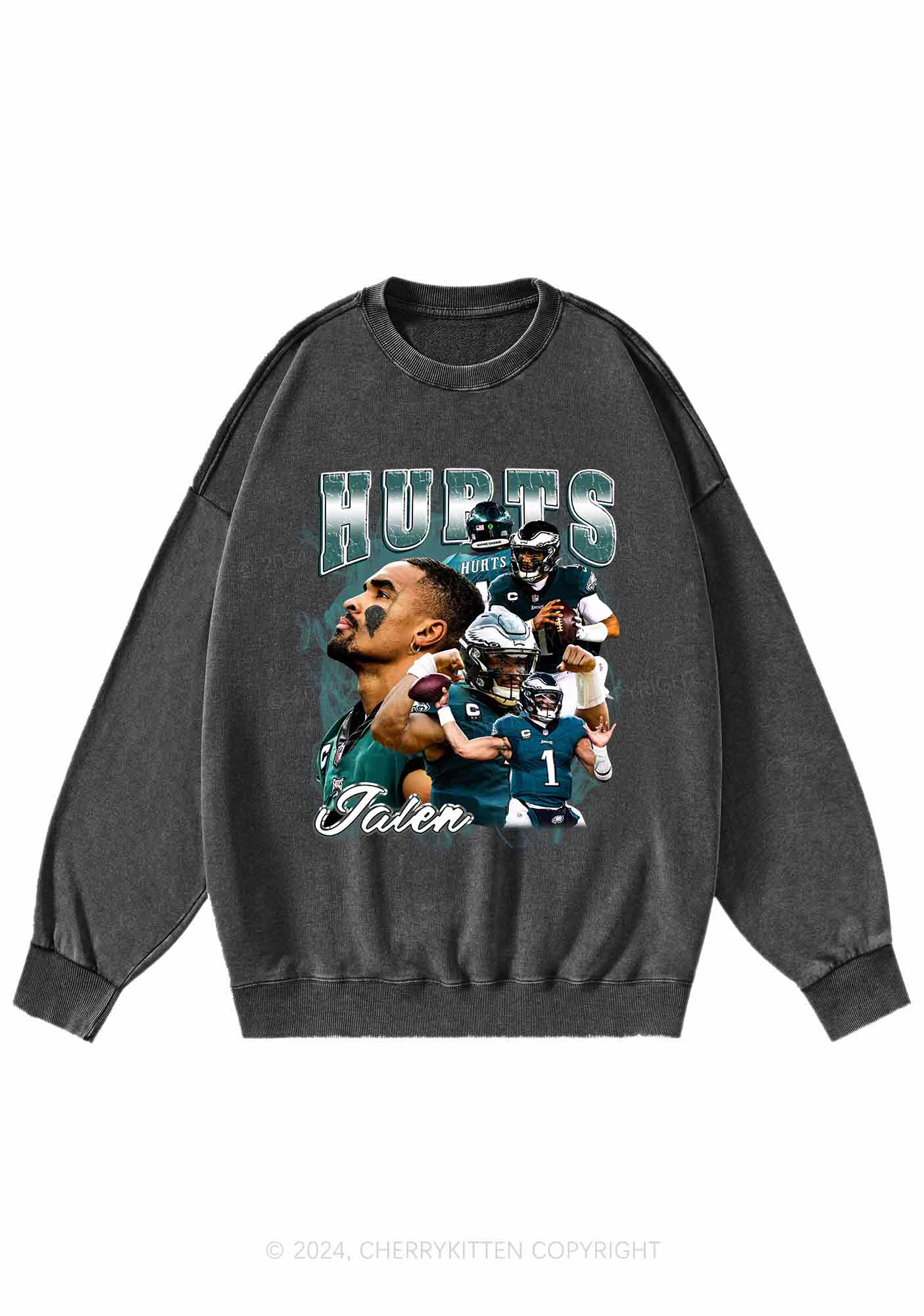 Hurts Y2K Super Bowl Washed Sweatshirts Cherrykitten