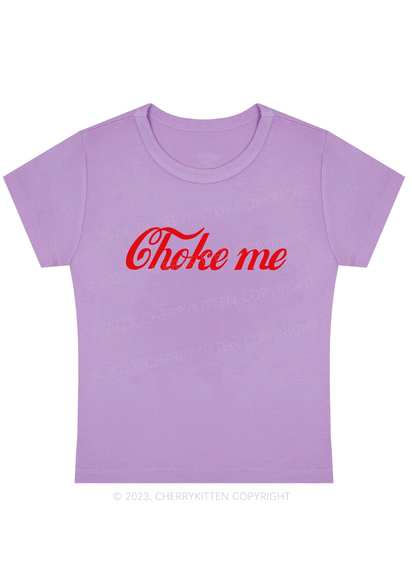 Curvy Choke Me Y2K Baby Tee Cherrykitten