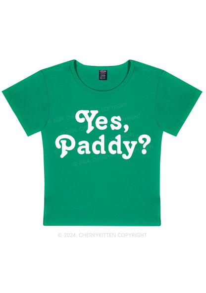 Yes Paddy St Patricks Y2K Baby Tee Cherrykitten