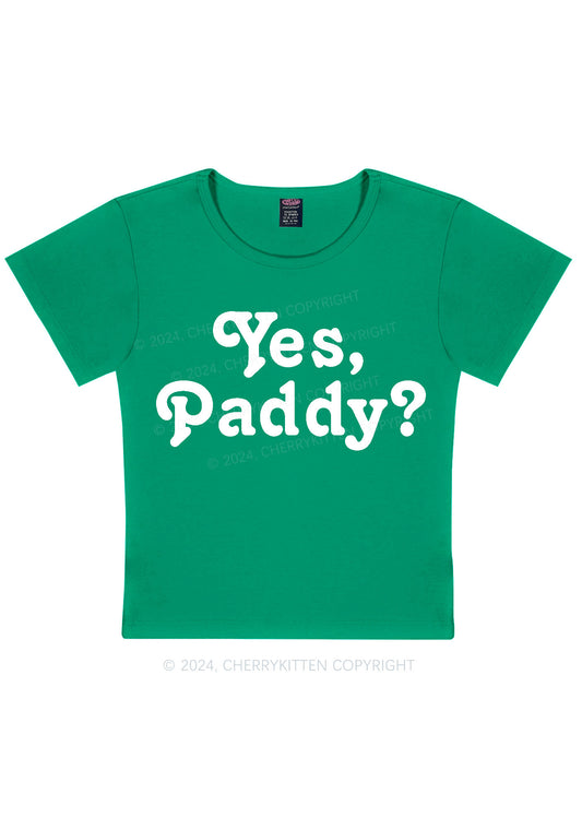 Yes Paddy St Patricks Y2K Baby Tee Cherrykitten