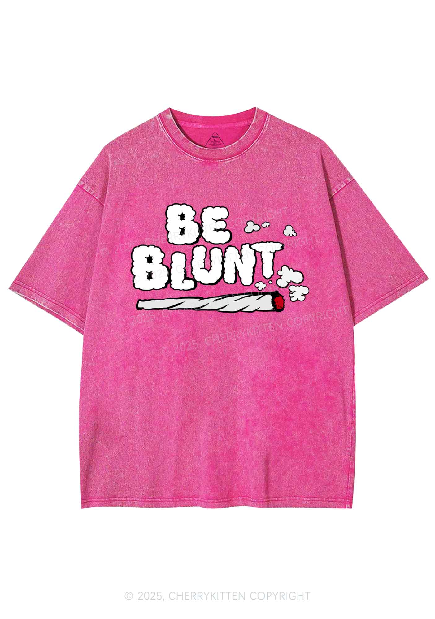 Be Blunt Y2K Washed Tee Cherrykitten