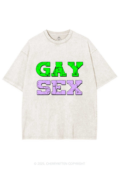 Gay Six Y2K Washed Tee Cherrykitten