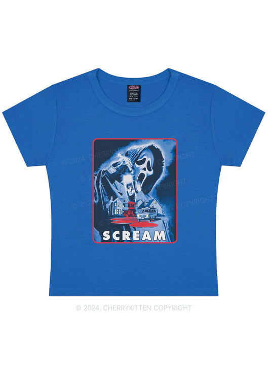 Scream Halloween Y2K Baby Tee Cherrykitten