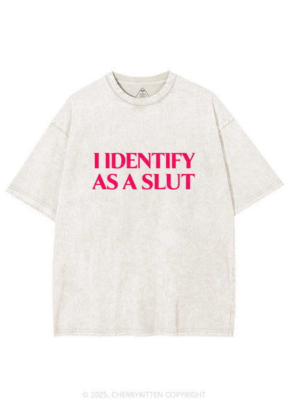 Identify As A Slxt Y2K Washed Tee Cherrykitten