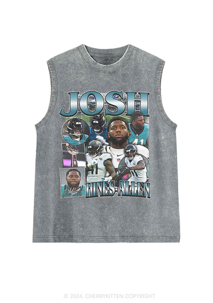 Green Josh Y2K Super Bowl Washed Tank Cherrykitten