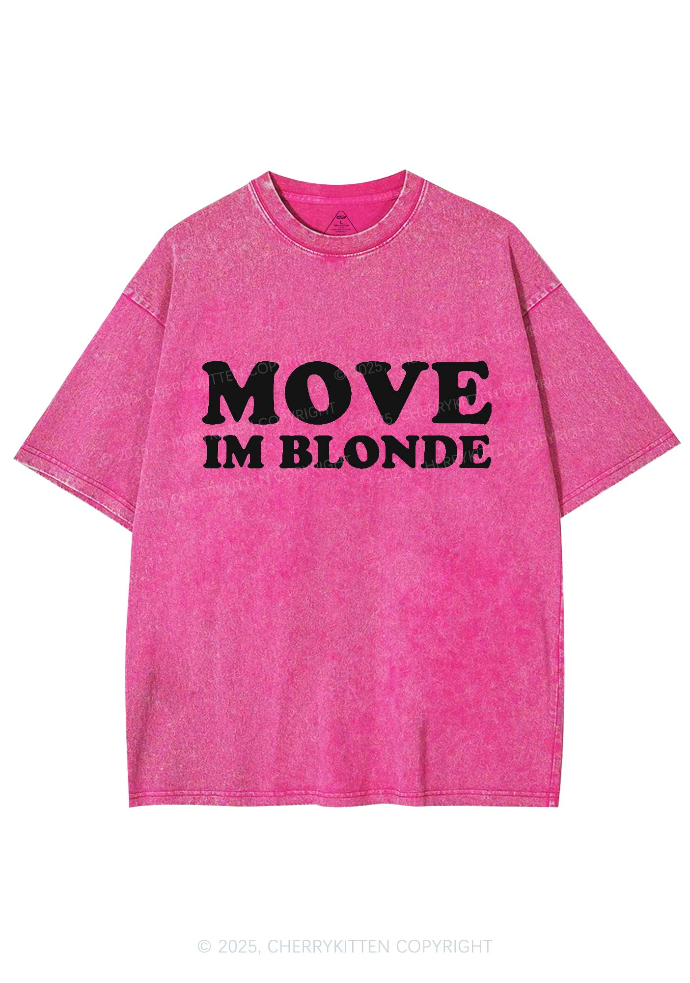 Move Im Blonde Y2K Washed Tee Cherrykitten