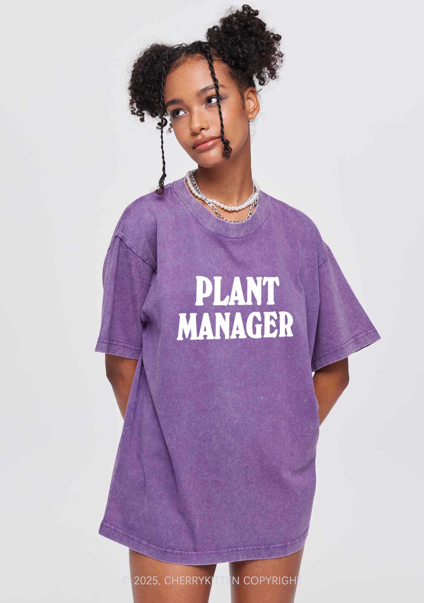 Plant Manager Y2K Washed Tee Cherrykitten